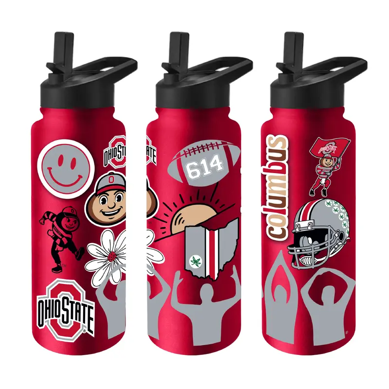Ohio State 34oz Team Color Native Quencher Bottle