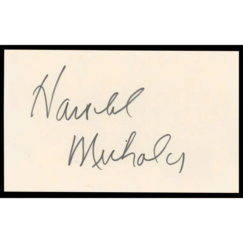 Harold Nicholas Down Argentine Way Authentic Signed 3x5 Index Card BAS #BL98888