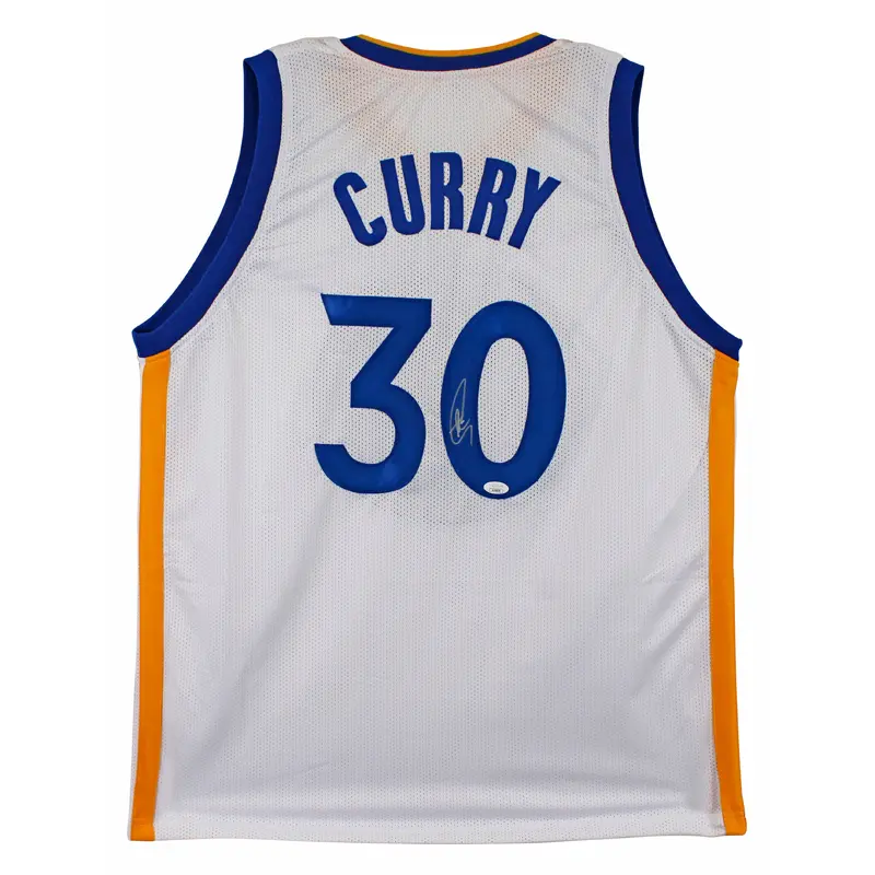 Stephen Curry Authentic Signed White Pro Style Jersey Autographed JSA 2