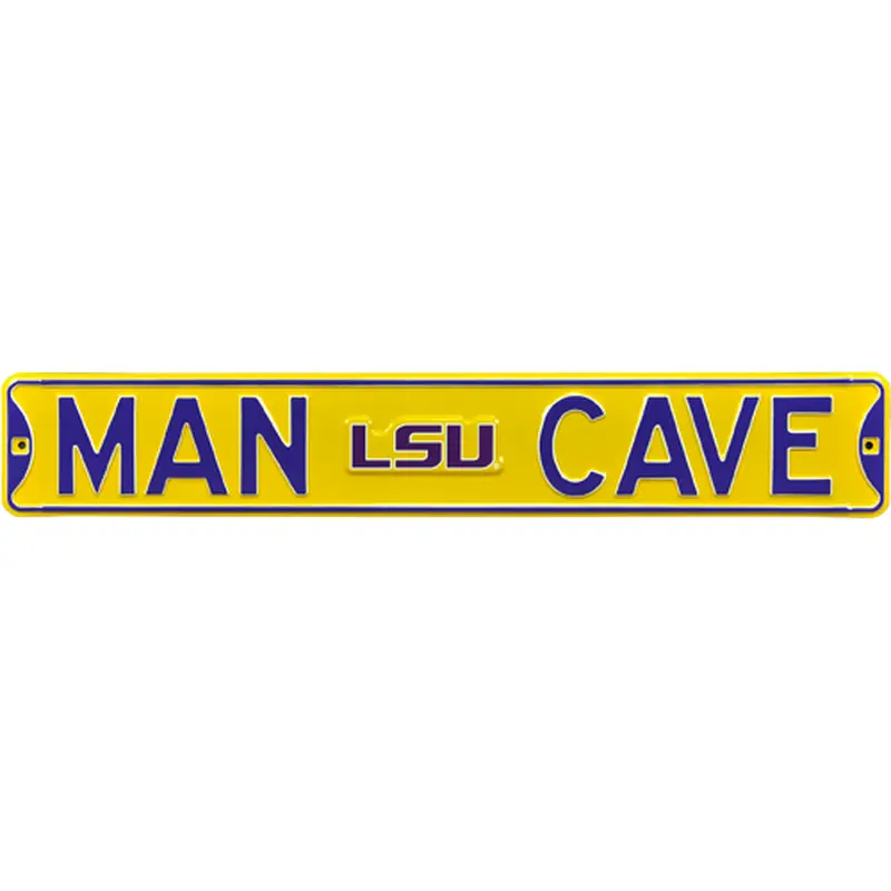 LSU Tigers "MAN CAVE" Authentic Street Sign