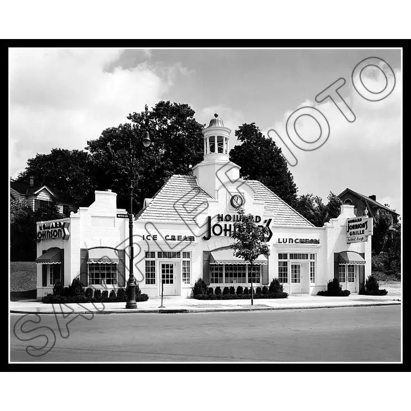 1939 Howard Johnson's Restaurant Billboard 8X10 Photo - Queens New York - 2344