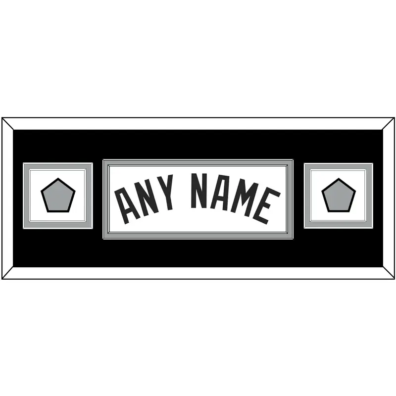 San Antonio Name With 2 Champions Trophy Patches - Home White (1989-2002) - Double Mat 4