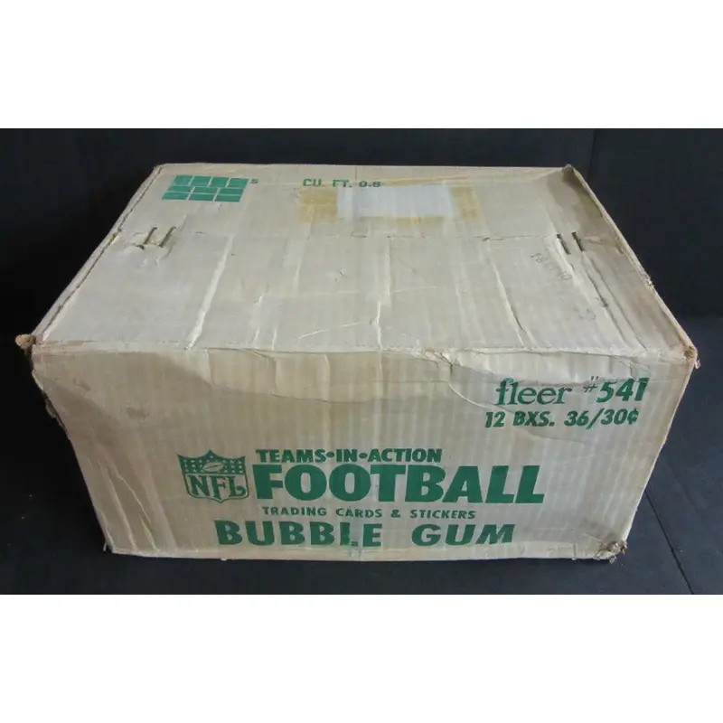 1981 Fleer Football Unopened Wax Case (12 Box)