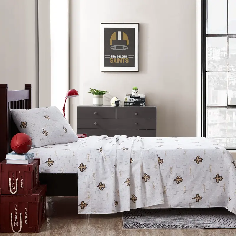 New Orleans Saints Scatter Sheet Set Twin