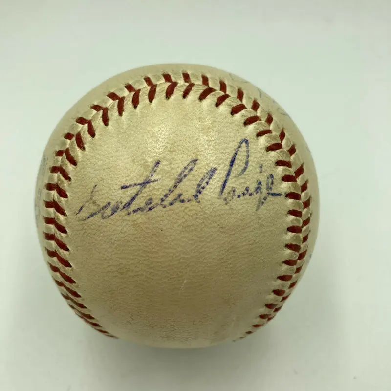 Rocky Marciano Satchel Paige Red Grange Sports Legends Signed Baseball Beckett
