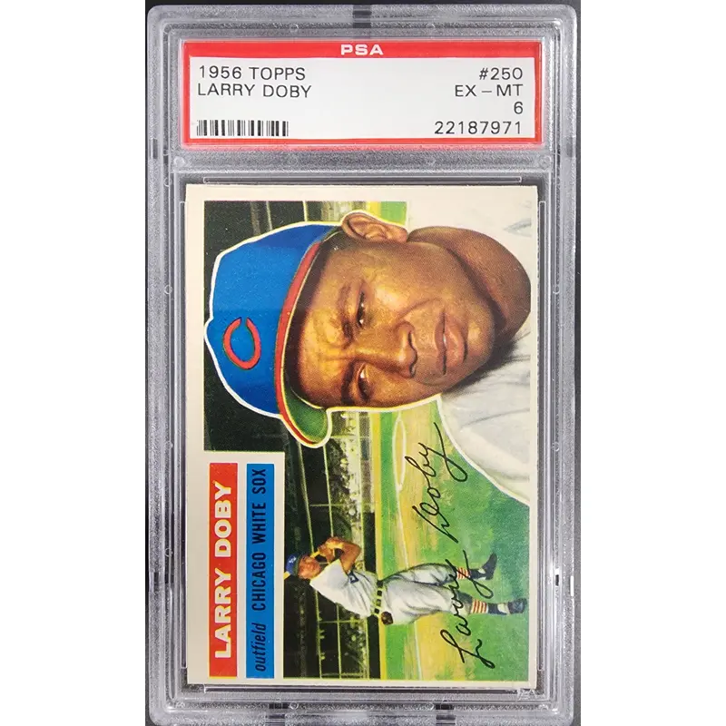 Larry Doby 1956 Topps #250 PSA 6 EX-MINT