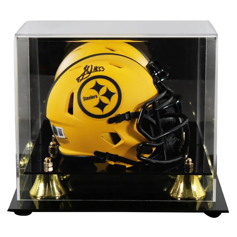 Steelers Jack Sawyer Authentic Signed Rave Speed Mini Helmet W/ Case BAS Witness