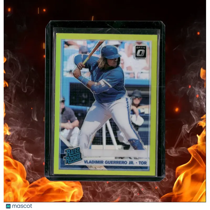 2019 Donruss Optic Vladimir Guerrero Jr. Lime Green Prizm Rated Rookie #64