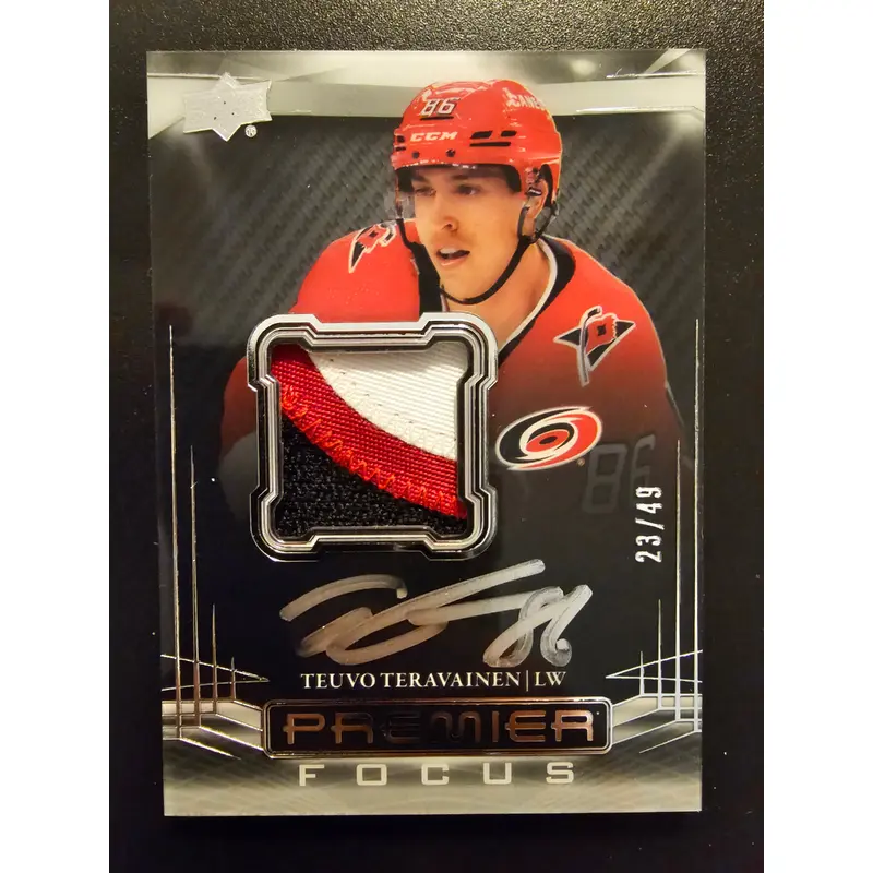 2022-23 Upper Deck Premier - Premier Focus Auto Patch - Teuvo Teravainen #PFAP-TT /49