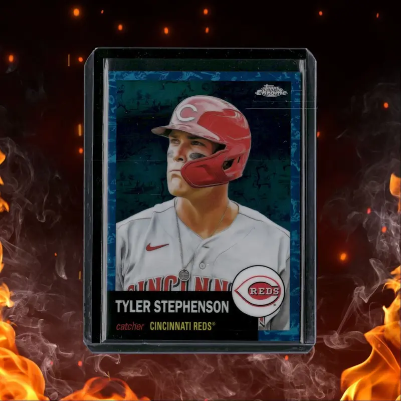 2022 Topps Chrome Platinum Anniversary Blue Prism Refractor Tyler Stephenson