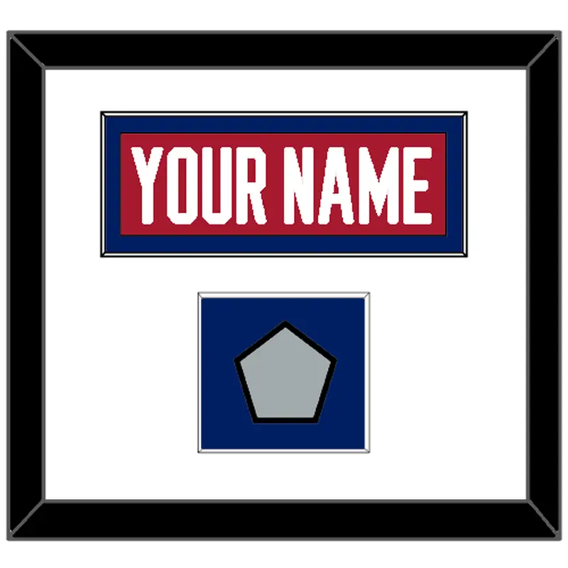 Montreal Nameplate & Stanley Cup Champions Patch - Road Red (1984-1997) - Single Mat 1