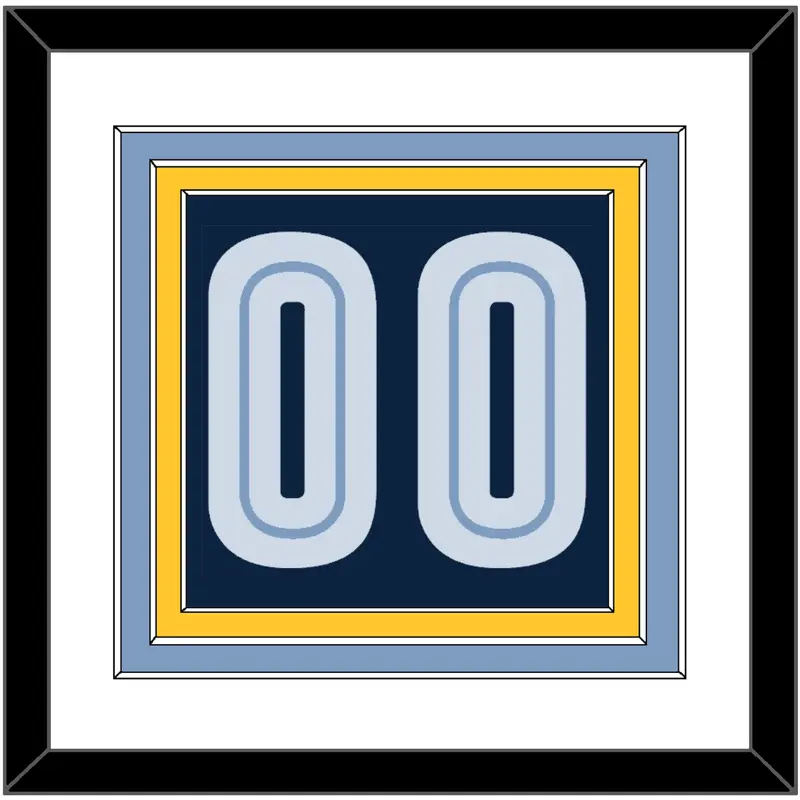 Memphis Number - Road Navy (2004-2010) - Triple Mat 2