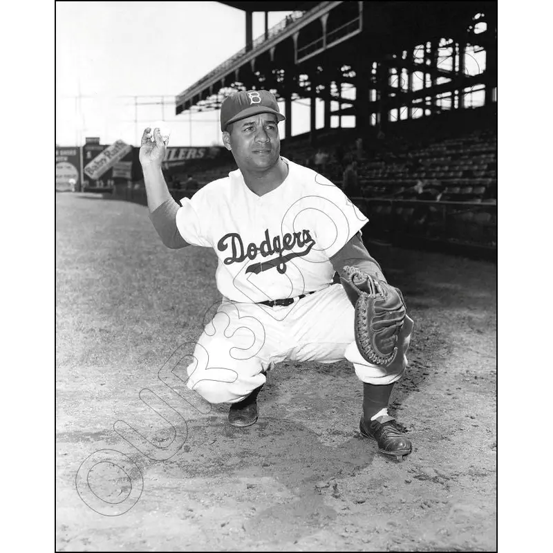 Roy Campanella 8X10 Photo - 1953/1954 Red Man Card Brooklyn Dodgers - 2404