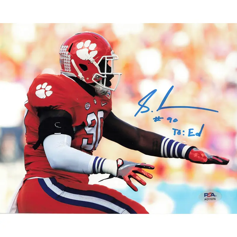 Shaq Lawson signed 8x10 photo PSA/DNA Clemson Tigers Autographed