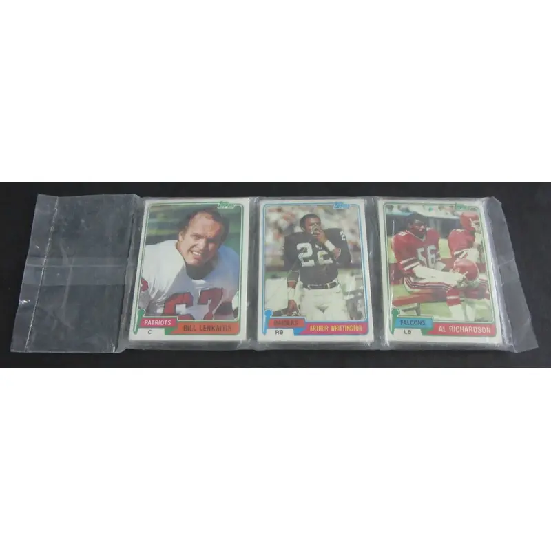 1981 Topps Football Unopened Grocery Rack Pack Clear Wrapper