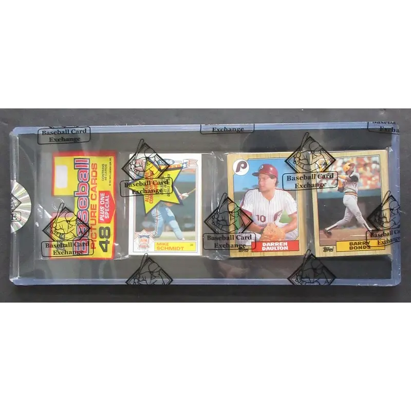 1987 Topps Baseball Unopened Rack Pack (BBCE) (Bonds Top #2)