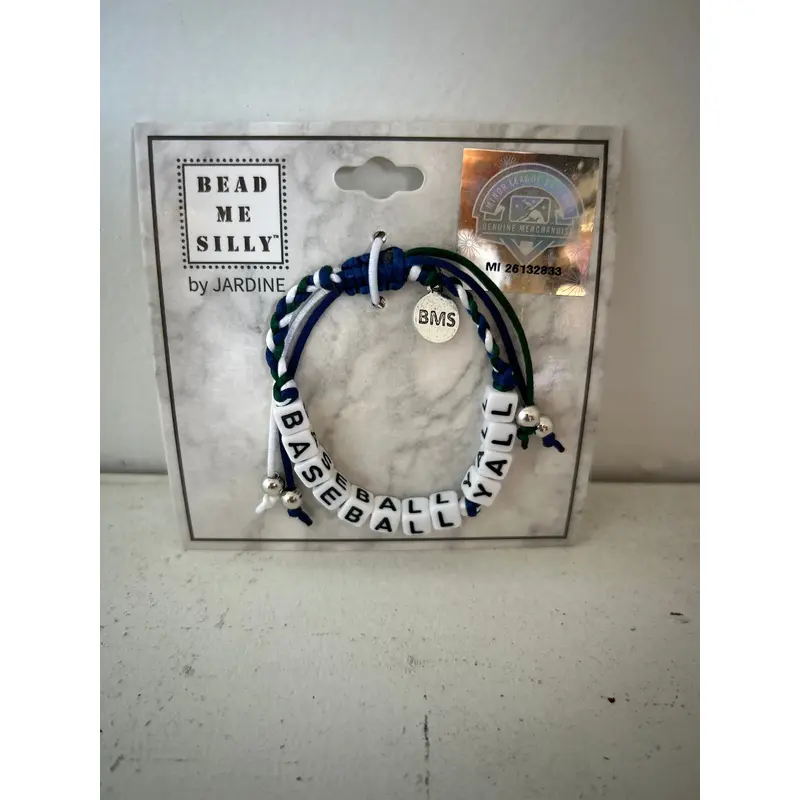 Greenville Drive Jardine Bead Me Silly Baseball Y'all Bracelet