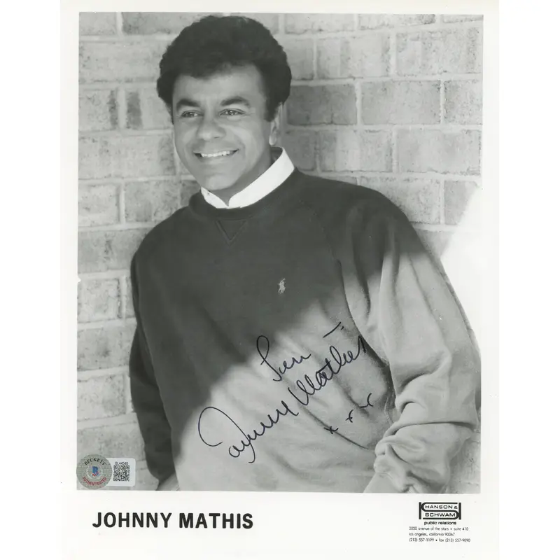 Johnny Mathis Musician & Singer "Love" Authentic Signed 8x10 Photo BAS #BL44540