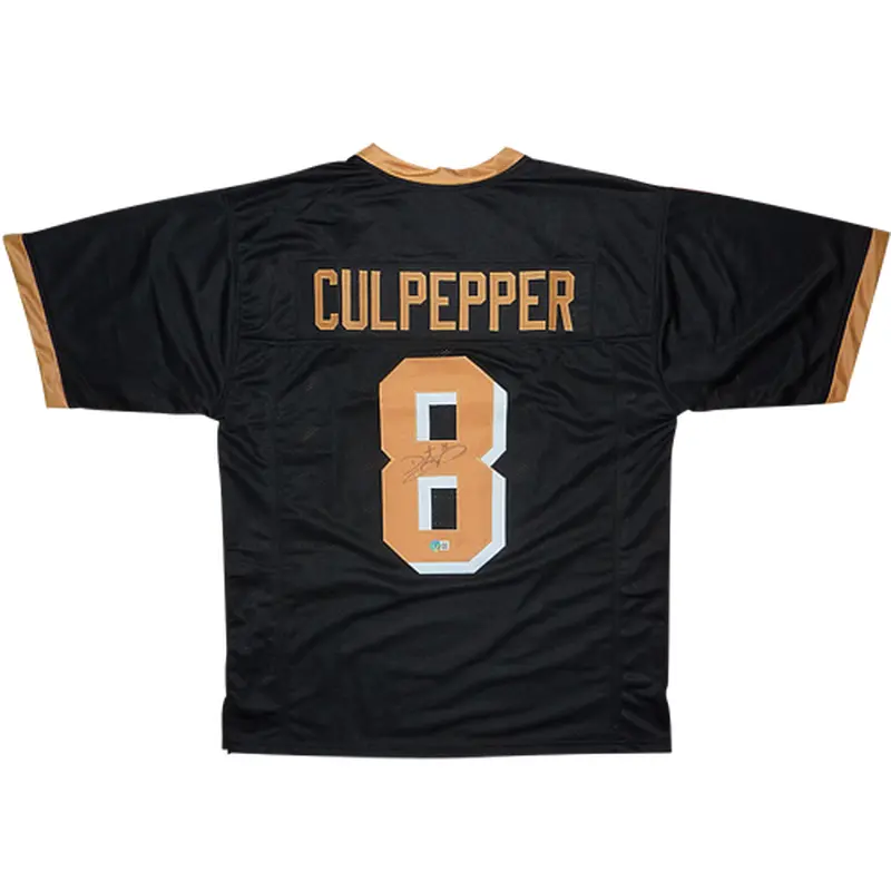 Daunte Culpepper Autographed UCF (Black #8) Custom Jersey - Beckett