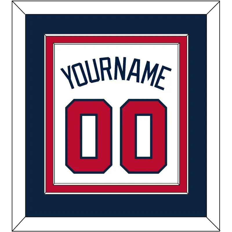 Atlanta Name & Number - Home White - Double Mat 4