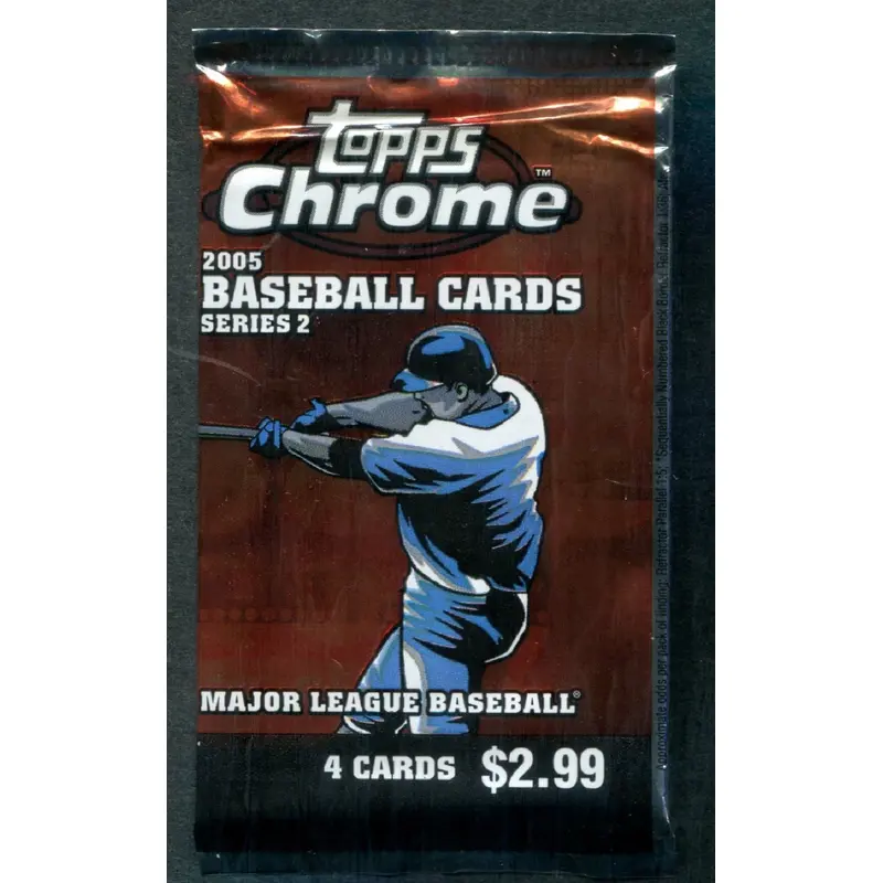 2005 Topps Chrome Baseball Unopened Series 2 Pack (Retail) (Pre-Priced)