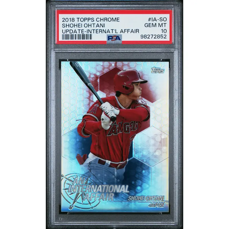 Shohei Ohtani 2018 Topps Chrome Update International Affair PSA 10 Gem Mint 2852