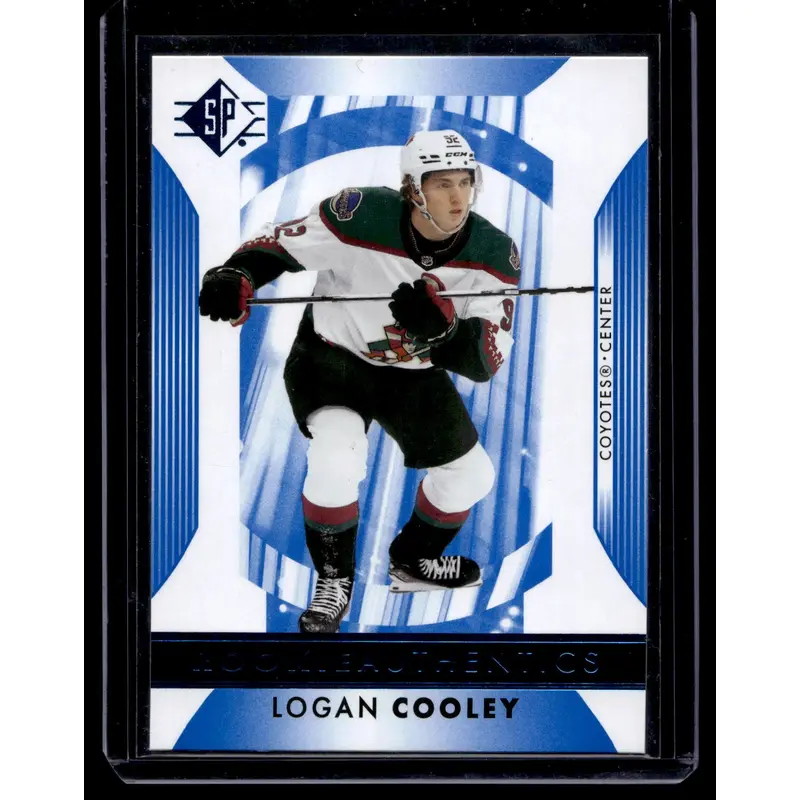 2023-24 Upper Deck SP - Retail - Blue - Rookie Authentics - Logan Cooley #102 RC