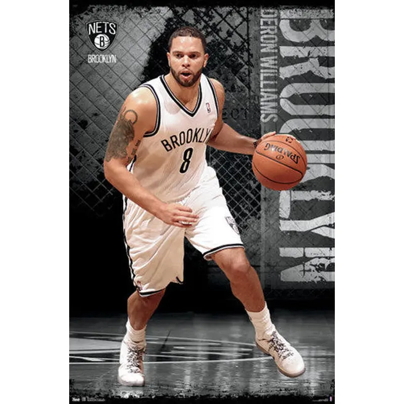 Deron Williams "Court Demon" Brooklyn Nets Poster - Costacos 2012