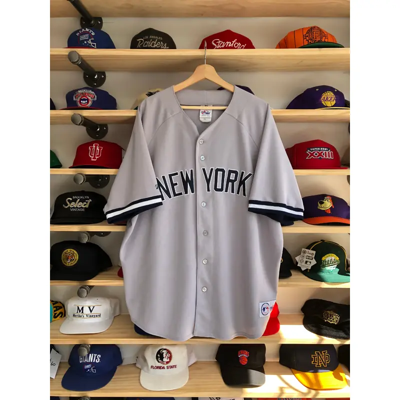 Vintage Majestic New York Yankees Road Blank Jersey Size 2XL