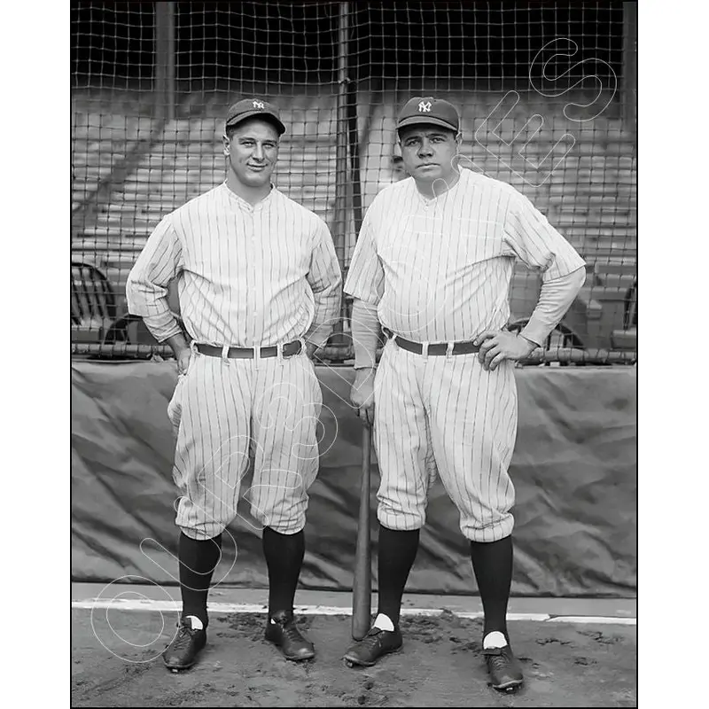 Babe Ruth Lou Gehrig 8X10 Photo - 1927 New York Yankees - 1794