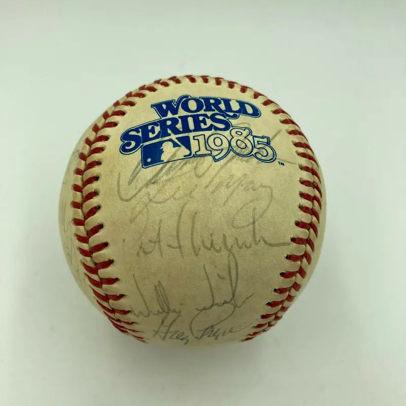 1985 Kansas City Royal World Series Champs Team Signed Baseball With JSA COA