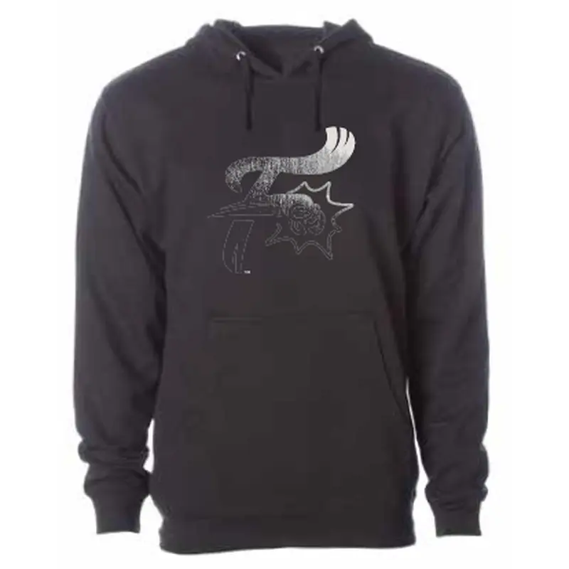 108 Stiches Reading Fightin Phils Black Steel Distressed F-Fist Hoodie