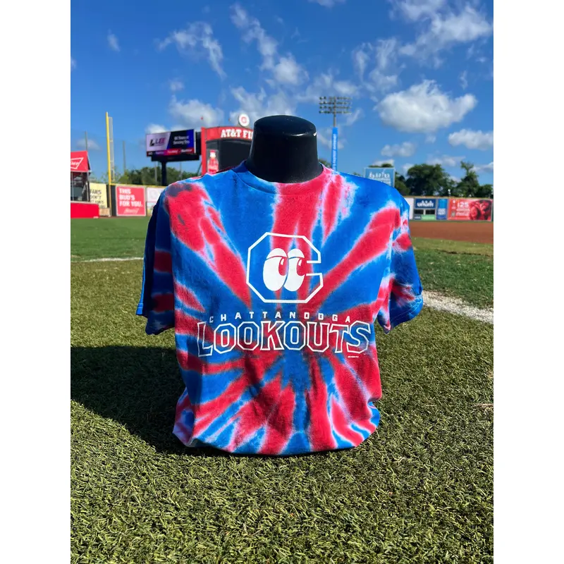 Chattanooga Lookouts Primary Logo Tie Dye Tee