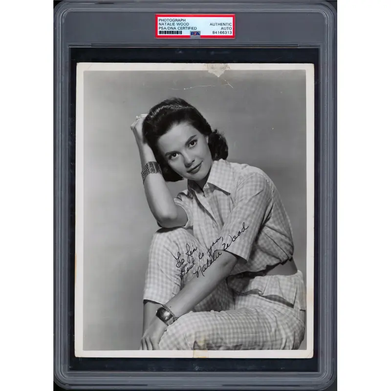 Natalie Wood Rebel Without a Cause Authentic Signed 8x10 Photo PSA/DNA Slabbed