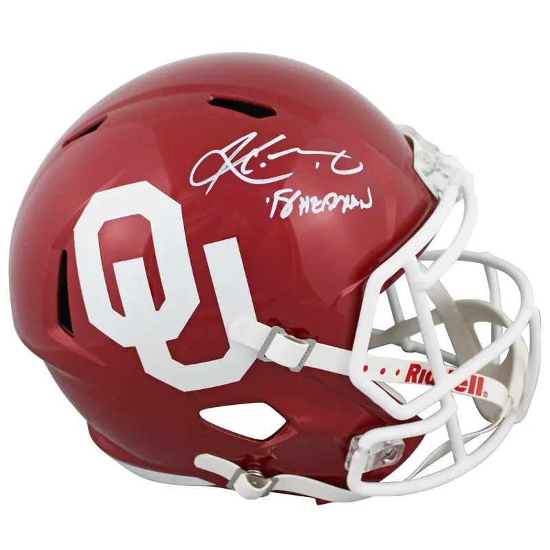 Oklahoma Kyler Murray "2018 Heisman" Signed Full Size Speed Rep Helmet BAS Wit