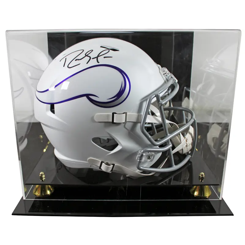 Vikings Randy Moss Signed 2024 Alt Full Size Speed Rep Helmet W/ Case BAS Wit