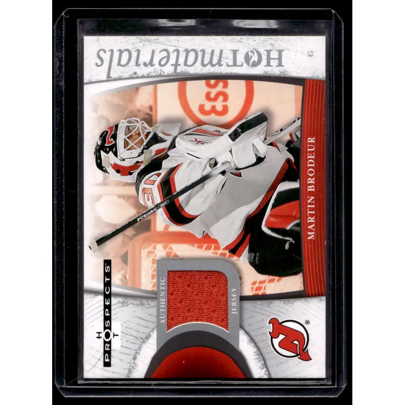 2007-08 Fleer Hot Prospects - Hot Materials - Martin Brodeur #HM-MB