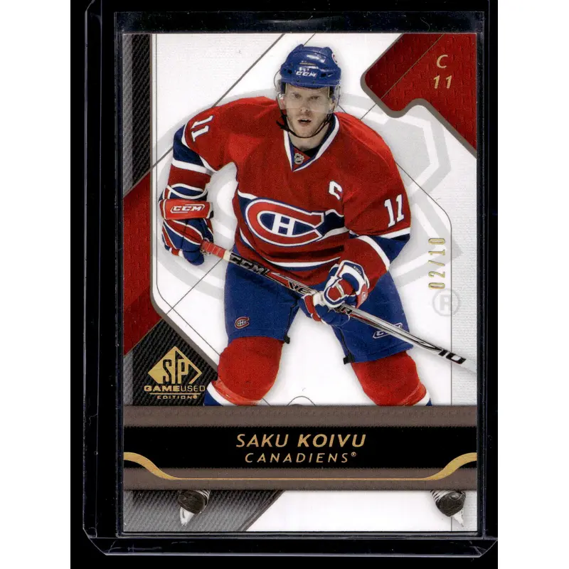 2008-09 Upper Deck SP Game Used Edition - Gold Spectrum - Saku Koivu #56 /10