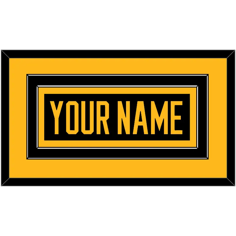 Pittsburgh Nameplate - 2019 Stadium Series Black Jersey - Double Mat 2
