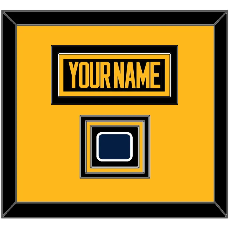 Pittsburgh Nameplate & 2019 Stadium Series Patch - Black Jersey - Triple Mat 2