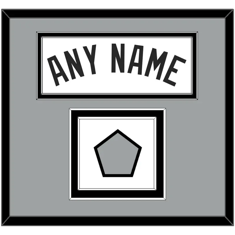 San Antonio Name & Champions Trophy Patch - Home White (1989-2002) - Double Mat 3
