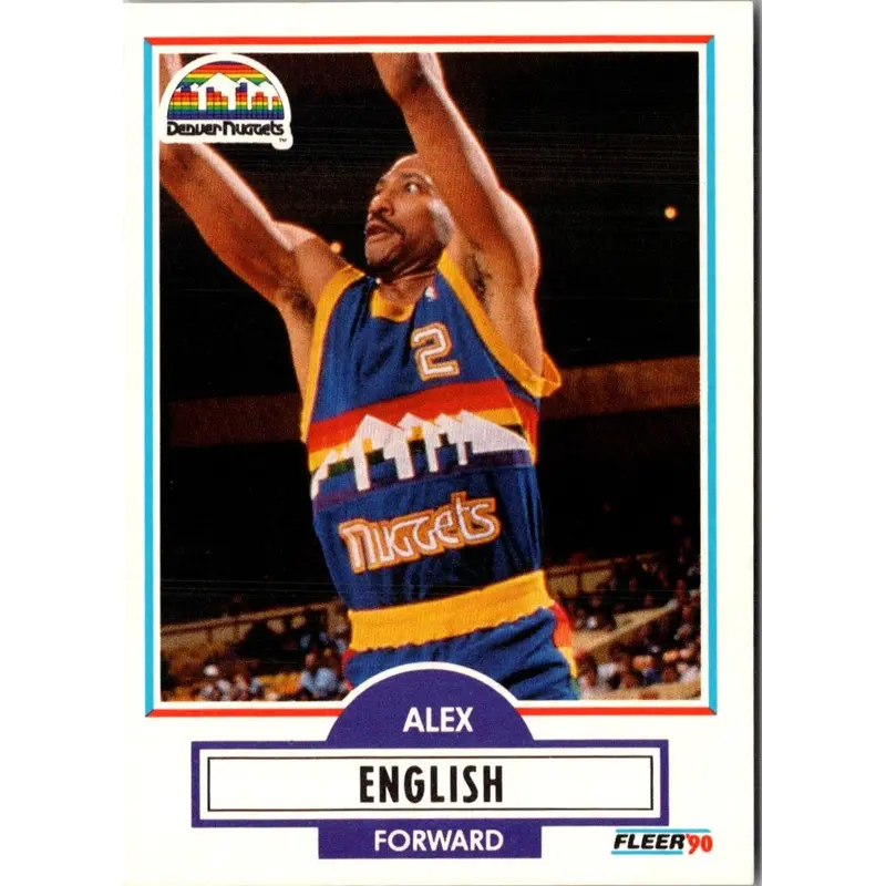 1990 Fleer Alex English #48