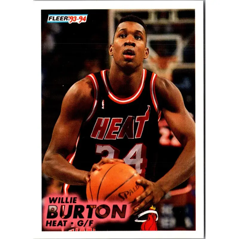 1993 Fleer Willie Burton #318
