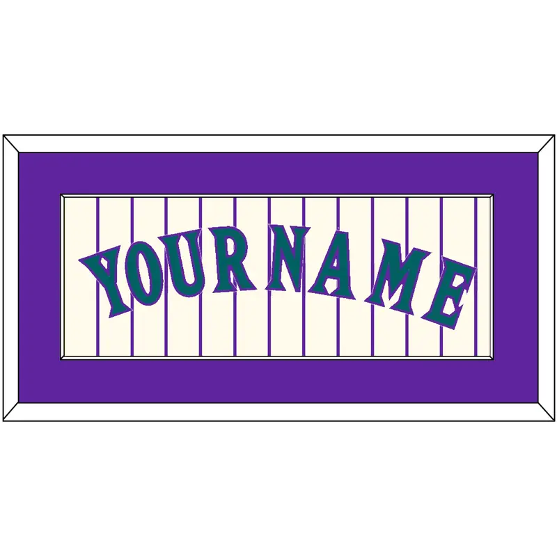 Arizona Name - Home Off-White Pinstripes (2001-2006) - Single Mat 1