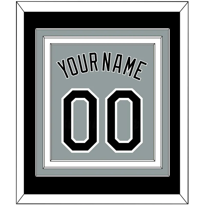 Chicago Name & Number - Road Gray - Triple Mat 3