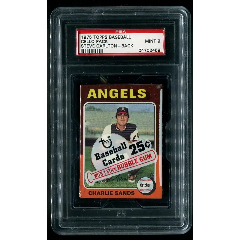 1975 Topps Baseball Unopened Cello Pack PSA 9