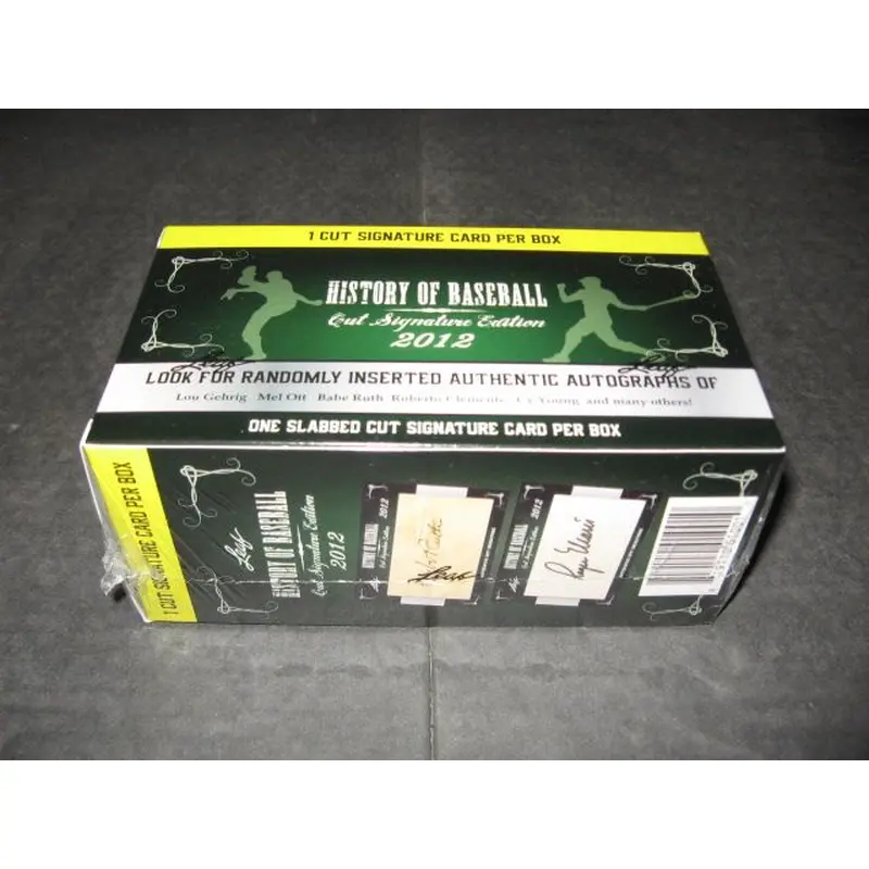 2012 Leaf History of Baseball Cut Signature Box (Hobby)