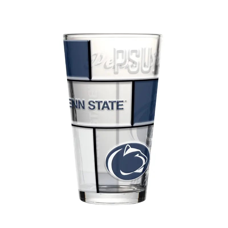 Penn State 16oz Quilted Stained Pint Glass