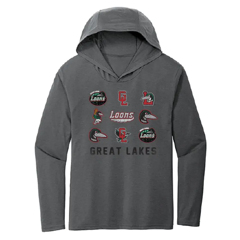 Great Lakes Loons 108 Stitches Logos Hooded Long Sleeve