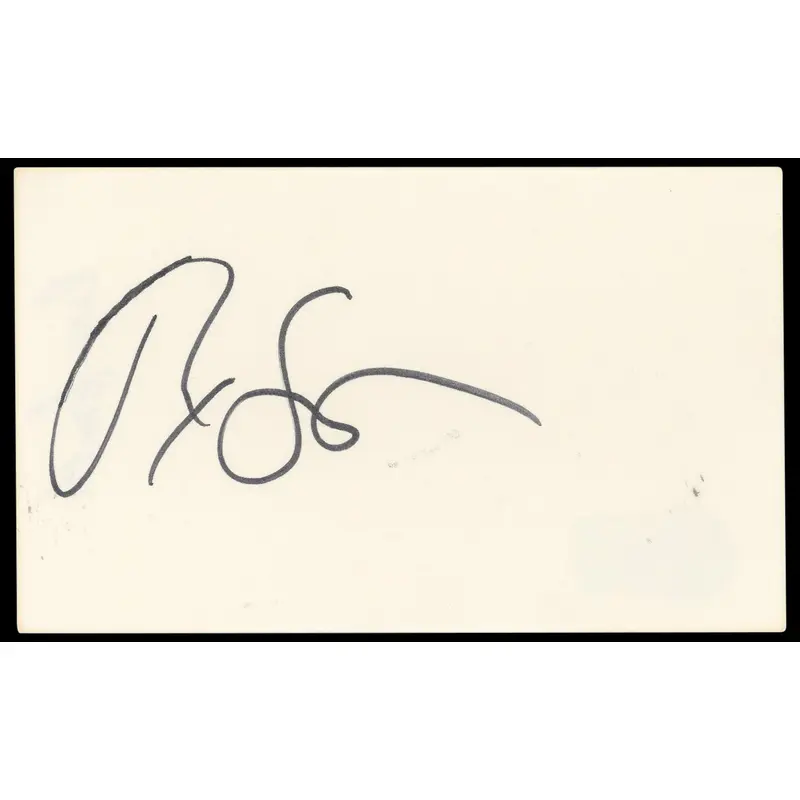 Rex Smith Street Hawk Authentic Signed 3x5 Index Card Autographed BAS #BN33224